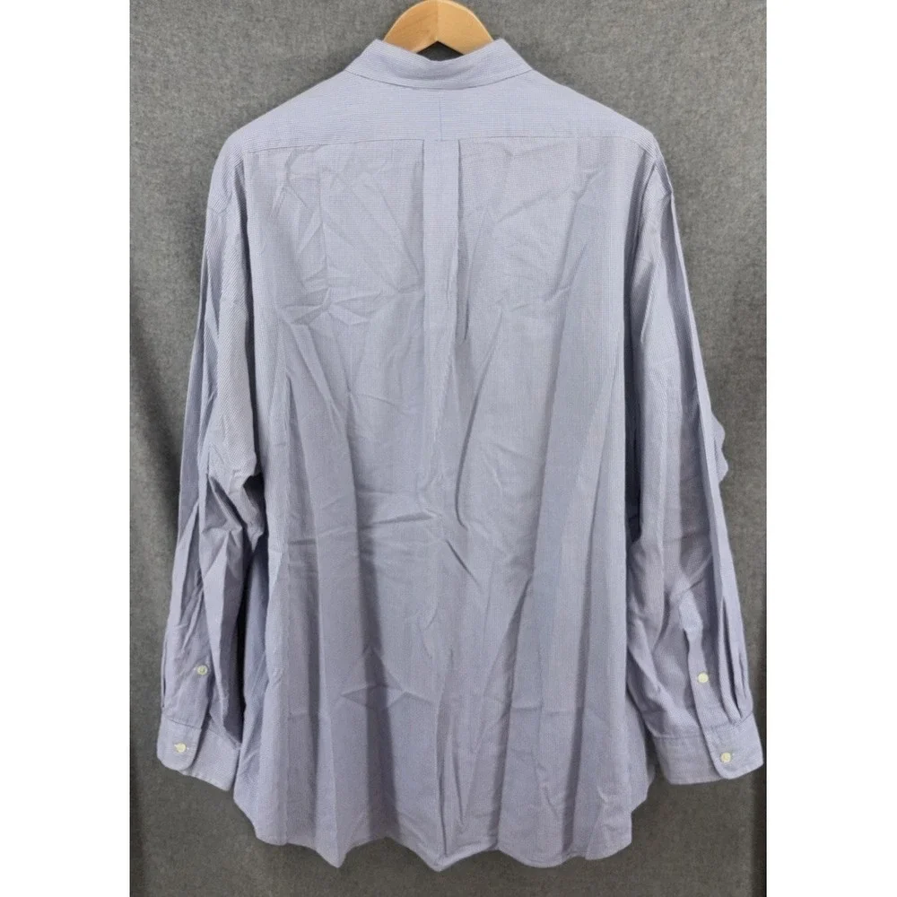 Polo Ralph Lauren Blake Periwinkle Plaid Button Down Mens XXL 2XL Long Sleeve
